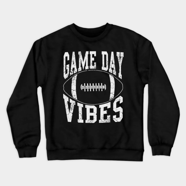 Game Day Vibes Football Retro Fade Crewneck Sweatshirt by E